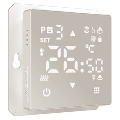 Терморегулятор электронный сенсорный для теплого пола Werkel W1151217 дымчатый с поддержкой Wi-Fi - фото 1