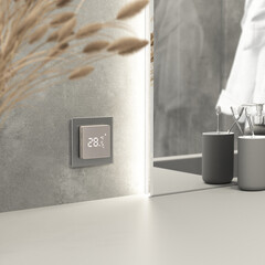 Терморегулятор электронный сенсорный для теплого пола Werkel W1151217 дымчатый с поддержкой Wi-Fi - фото 3