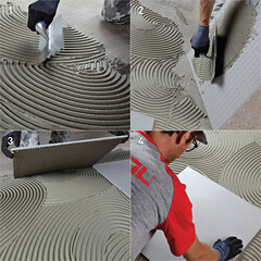 Клей для плитки/ керамогранита/ мозаики/ камня Litokol K17 серый класс C1 T 25 кг - фото 2