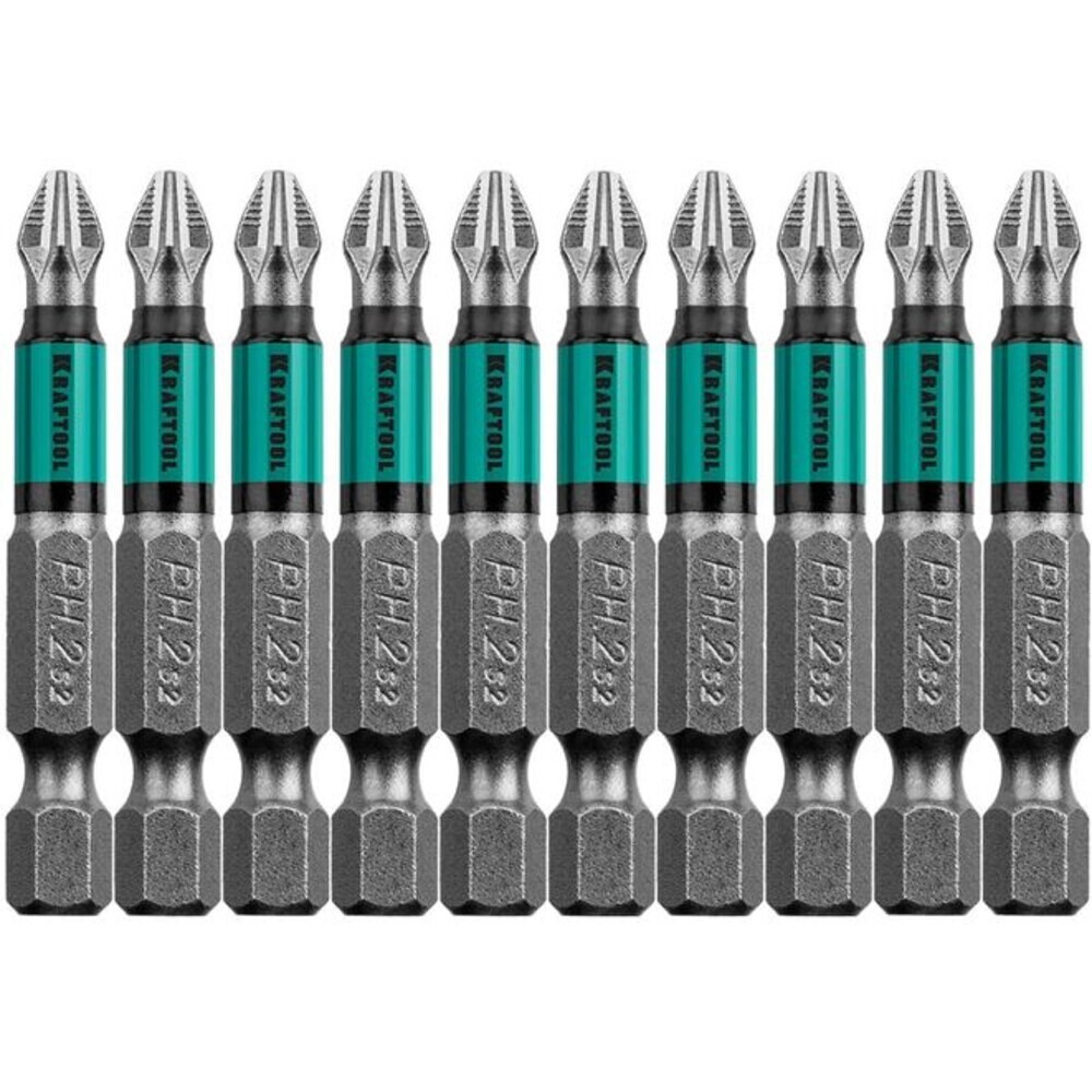 Изображение товара Бита Kraftool OPTIMUM (26122-2-50-10) PH2 магнитная 50 мм (10 шт.)