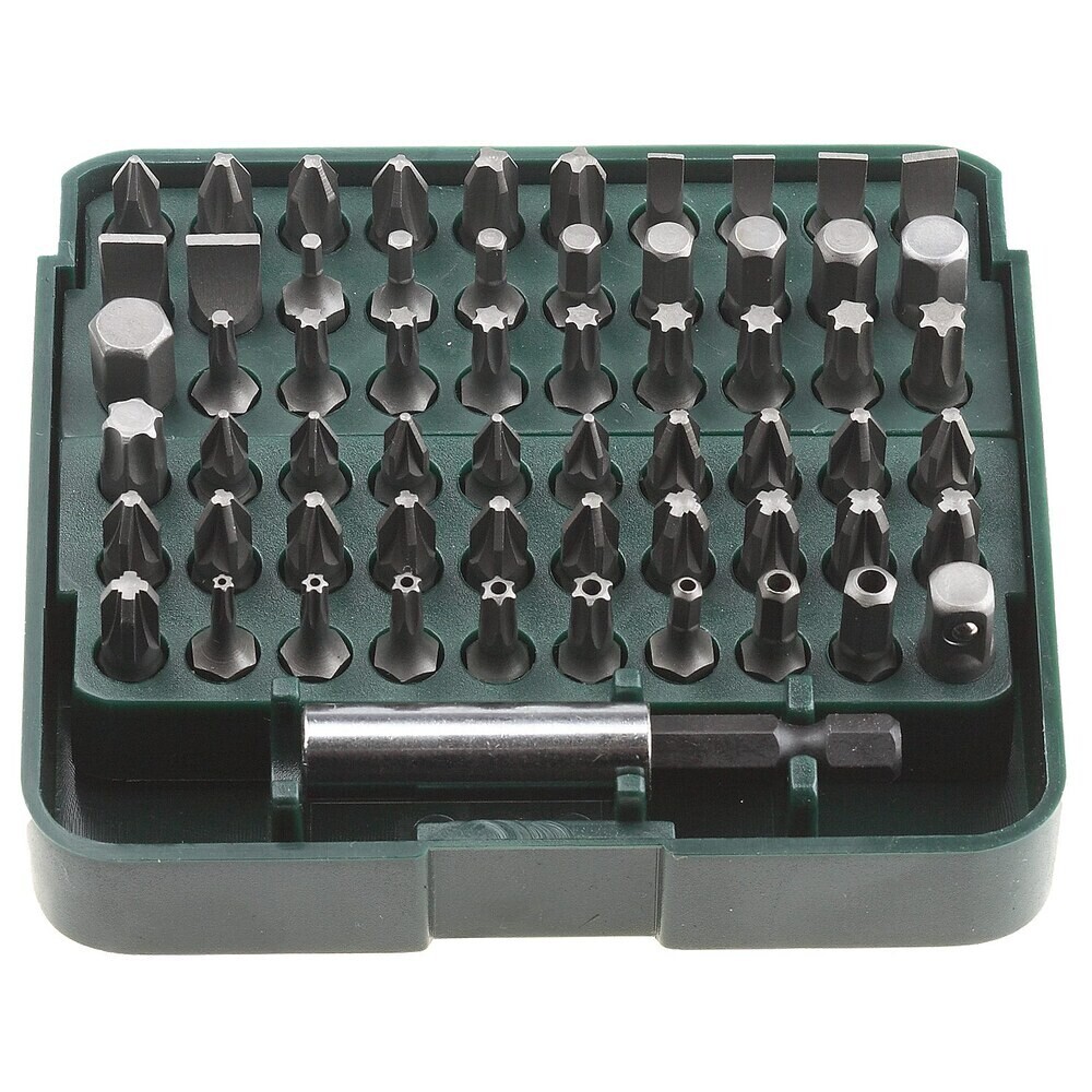 Изображение товара Набор бит Kraftool Grand-61 (26140-H61) PH/PZ/SL/TORX/HEX/SQ 25 мм с адаптером (61 шт.)