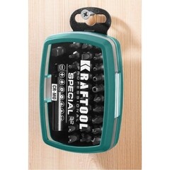 Набор бит Kraftool Special-32 (2610-H32) PH/PZ/SL/TORX 25 мм с адаптером (32 шт.) - фото 7