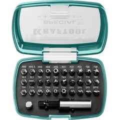 Набор бит Kraftool Special-32 (2610-H32) PH/PZ/SL/TORX 25 мм с адаптером (32 шт.) - фото 2