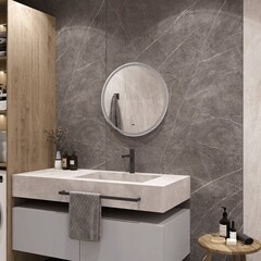 Зеркало с подсветкой круглое 60 см с сенсорным включением Continent Lua Led (ЗЛП5032) - фото 3