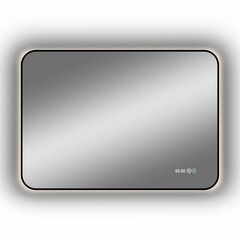 Зеркало с подсветкой прямоугольное 100х70 см с часами Continent Caseiro Led (ЗЛП5054) - фото 7