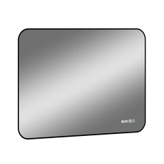 Зеркало с подсветкой прямоугольное 80х70 см с часами Continent Caseiro Led (ЗЛП5053) - фото 8