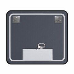 Зеркало с подсветкой прямоугольное 80х70 см с часами Continent Caseiro Led (ЗЛП5053) - фото 7