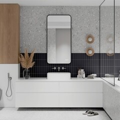 Зеркало с подсветкой прямоугольное 60х120 см с часами Continent Caseiro Led (ЗЛП5052) - фото 8