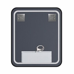 Зеркало с подсветкой прямоугольное 60х70 см с часами Continent Caseiro Led (ЗЛП5051) - фото 7