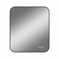 Изображение товара Зеркало с подсветкой прямоугольное 60х70 см с часами Continent Caseiro Led (ЗЛП5051)