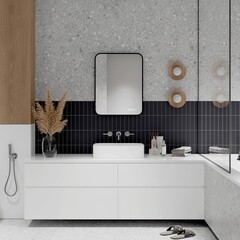 Зеркало с подсветкой прямоугольное 50х70 см с часами Continent Caseiro Led (ЗЛП5050) - фото 2