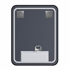 Зеркало с подсветкой прямоугольное 50х70 см с часами Continent Caseiro Led (ЗЛП5050) - фото 7