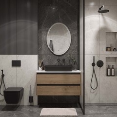 Зеркало с подсветкой овальное 60х80 см бесконтактный сенсор Continent Nebula Led (ЗЛП5044) - фото 3