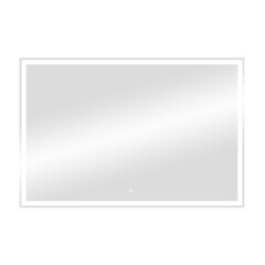 Зеркало с подсветкой прямоугольное 100х70 см с сенсорным включением Continent Reflecta Led (ЗЛП5040) - фото 6