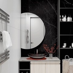 Зеркало с подсветкой фигурное 80х120 см с сенсорным включением Continent Luminora Led (ЗЛП5039) - фото 3