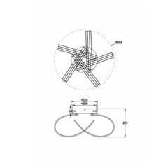 Люстра светодиодная потолочная Freya Haut 93 Вт 4000К 25 кв.м (FR10024CL-L93W) - фото 2