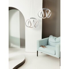 Люстра светодиодная подвесная Freya Haut 84 Вт 4000К 25 кв.м (FR10024PL-L84W) - фото 5