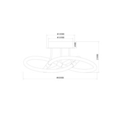 Люстра светодиодная потолочная Freya Fancy 35 Вт 4000К 20 кв.м (FR6059CL-L35B) - фото 3