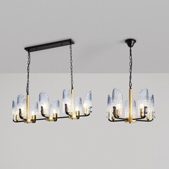 Люстра подвесная Freya Ollie E14 200 Вт 22 кв.м (FR5525PL-05GB) - фото 2