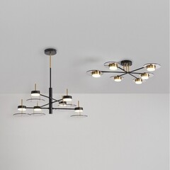 Люстра подвесная Freya Moon GX53 42 Вт 25 кв.м (FR5513PL-06BBZ) - фото 3