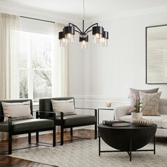 Люстра подвесная Freya Lumin E14 200 Вт 22 кв.м (FR5515PL-05B) - фото 2