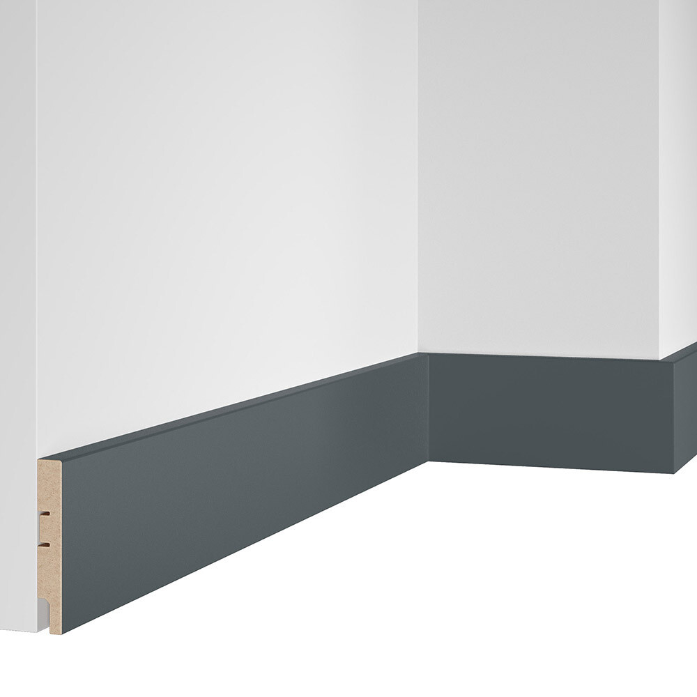 Изображение товара Плинтус МДФ Artiva веллюто оскуро 80х16х2400 мм с износостойким ПВХ покрытием