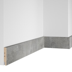 Плинтус МДФ Artiva бетон невский 80х16х2400 мм - фото 1
