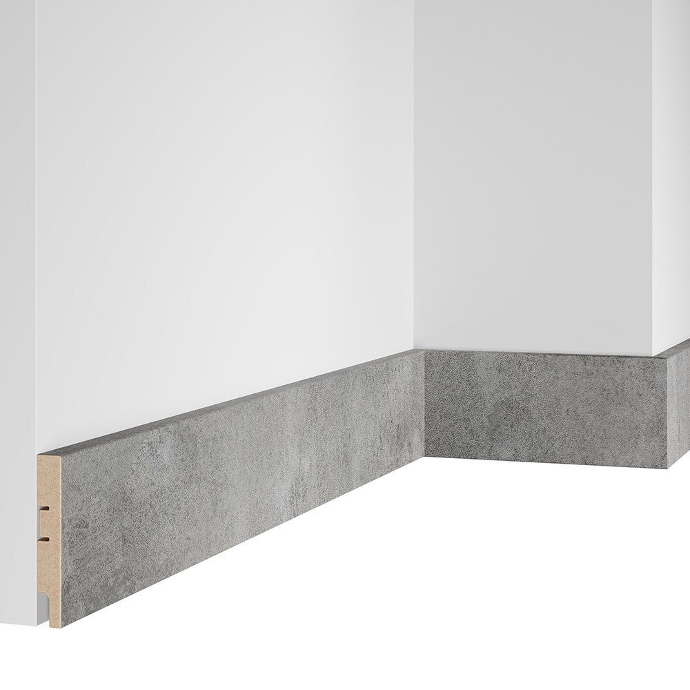 Изображение товара Плинтус МДФ Artiva бетон невский 80х16х2400 мм износостойкий