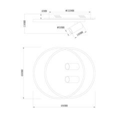 Светильник светодиодный накладной Freya Spotlights 4000К 75 Вт 30 кв.м черный IP20 (FR6083CL-L106WB) - фото 3