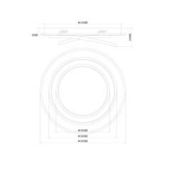 Светильник светодиодный накладной Freya Spiral 4000К 106 Вт 35 кв.м черный IP20 (FR6089CL-L120WB) - фото 2