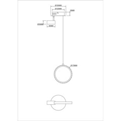 Светильник светодиодный подвесной Freya Airy 4000К 10 Вт 10 кв.м черный IP20 (FR6082PL-L10B) - фото 2