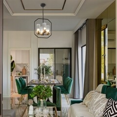 Светильник подвесной Freya Lumi E27 240 Вт 12 кв.м черный IP20 (FR5524PL-04BBZ) - фото 2