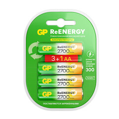 Аккумулятор GP Batteries АА пальчиковый LR6 1,2 В 2700 мАч (4 шт.) - фото 6