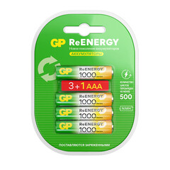 Аккумулятор GP Batteries AAA мизинчиковый LR03 1,2 В 1000 мАч (4 шт.) - фото 6