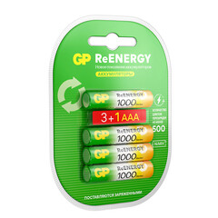 Аккумулятор GP Batteries AAA мизинчиковый LR03 1,2 В 1000 мАч (4 шт.) - фото 5