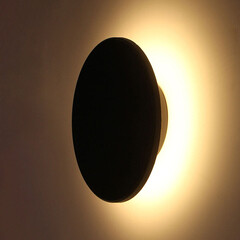 Светильник светодиодный садово-парковый настенный Arte Lamp Nimbo черный 180 мм 3000-6000К 12 Вт IP65 (A3412AL-1BK) - фото 5