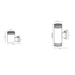 Светильник садово-парковый настенный Arte Lamp Piautos черный 120 мм GX53 15 Вт IP54 (A1926AL-1BK) - фото 2