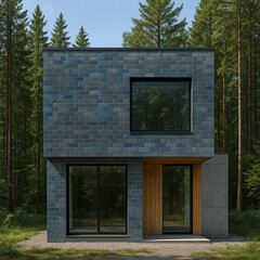 Клинкерная плитка для фасада Terramatic Moon Black ABDK (18 шт.= 0,31 кв.м) черный металлик 240х71х14 мм - фото 2