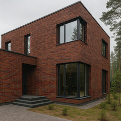 Клинкерная плитка для фасада Terramatic Moon Original DK (18 шт.= 0,31 кв.м) красно-бурая 240х71х14 мм - фото 4