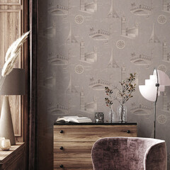 Обои компакт-винил на флизелиновой основе Palitra Life Travel Wall PL72406-45 (1,06х10,05 м) - фото 6