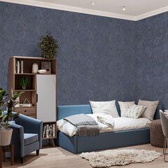 Обои компакт-винил на флизелиновой основе Palitra Style Flavio SL72471-44 (1,06х10,05 м) - фото 5