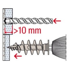 Дюбель для изоляционных панелей Fischer 25х50 мм металлический гвоздь (4 шт.) - фото 6