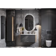 Зеркало с подсветкой овальное 50х100 см с сенсорным включением Aquaton Альто 50 (1.A256.4.02A.101.0) - фото 4