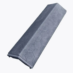 Парапет на пролет забора 500х130 мм графитовый чешуя