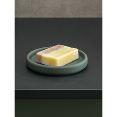 Мыльница для ванной Moroshka Terapy настольная керамика зеленая (985-311-03) - фото 3