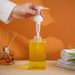 Дозатор для мыла Доляна настольный пластик прозрачный (3823799) - фото 5