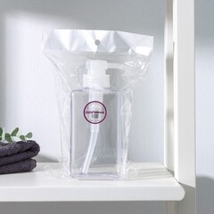 Дозатор для мыла Доляна настольный пластик прозрачный (3823800) - фото 3