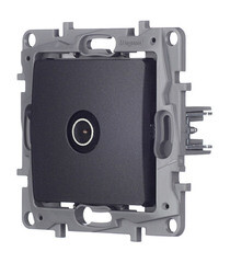 Розетка телевизионная Legrand Etika встраиваемая антрацит (672651) - фото 4