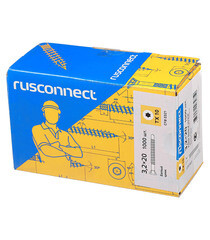 Саморезы для массивной доски 20x3,2 мм оцинкованные (1000 шт.) - фото 5