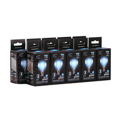 Лампа светодиодная филаментная Gauss E14 4100К 9 Вт 150-265 В шар прозрачная (10 шт.) - фото 5